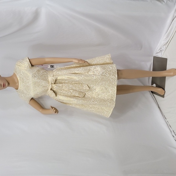 𝅺Gibson X High Sugarplum Holiday Joyeux Cap Sleeve Fit and Flare Dress - Picture 17 of 17